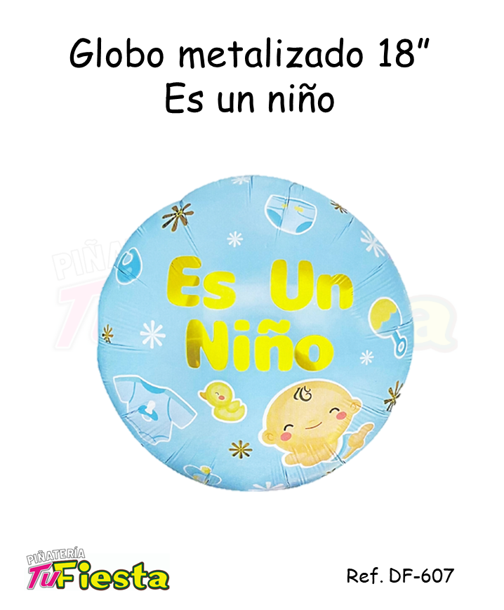 GLOBO METALIZADO 18" ES NIÑO DF-607