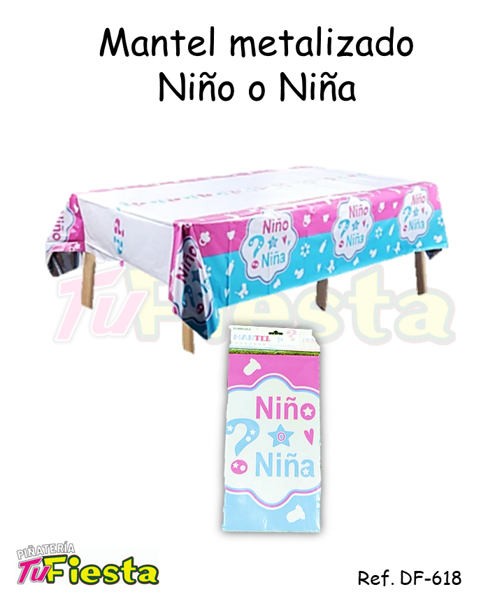 MANTEL METALIZADO NIÑO O NIÑA DF-618