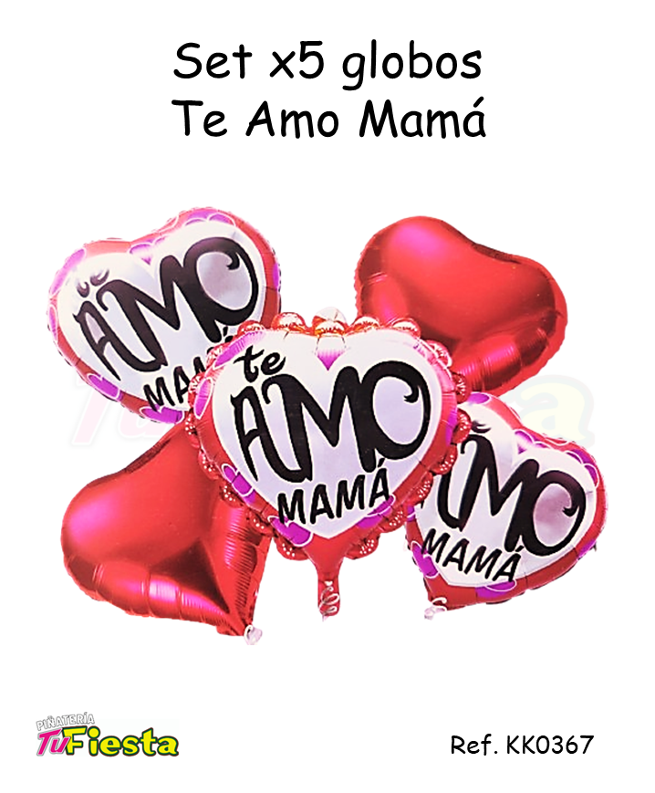 SET GLOBOS X5 TE AMO MAMA KK0367