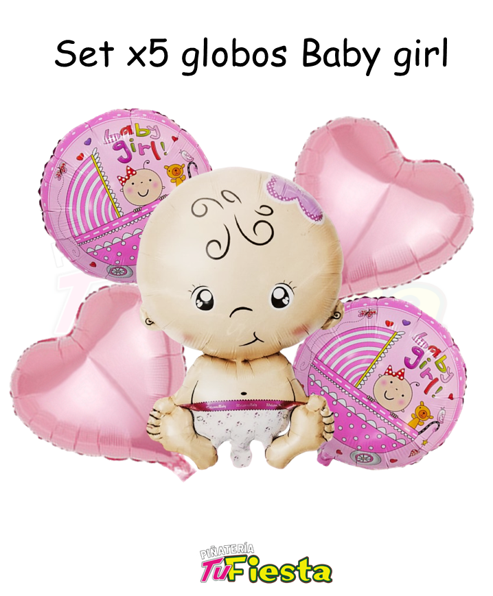 SET GLOBOS X5 BABY GIRL SANRO2410-12