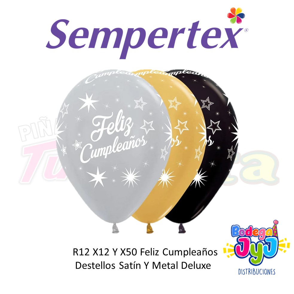 GLOBO INFINITY FC DESTELLOS SATIN Y METAL DELUXE SEMPERTEX