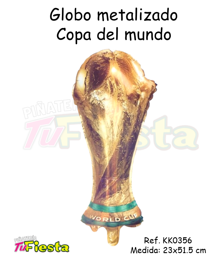 GLOBO METALIZADO COPA DEL MUNDO KK0356
