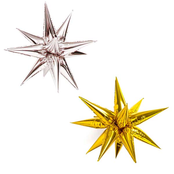 GLOBO METALIZADO ESTRELLA 12 PUNTAS 40" YN-1365