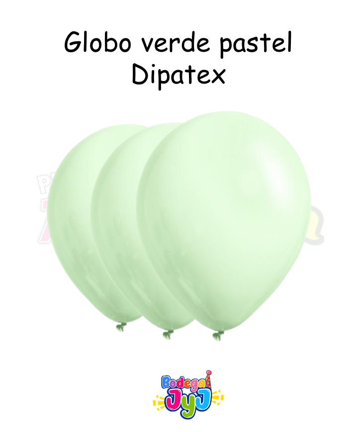 GLOBO COLOR VERDE PASTEL DIPATEX