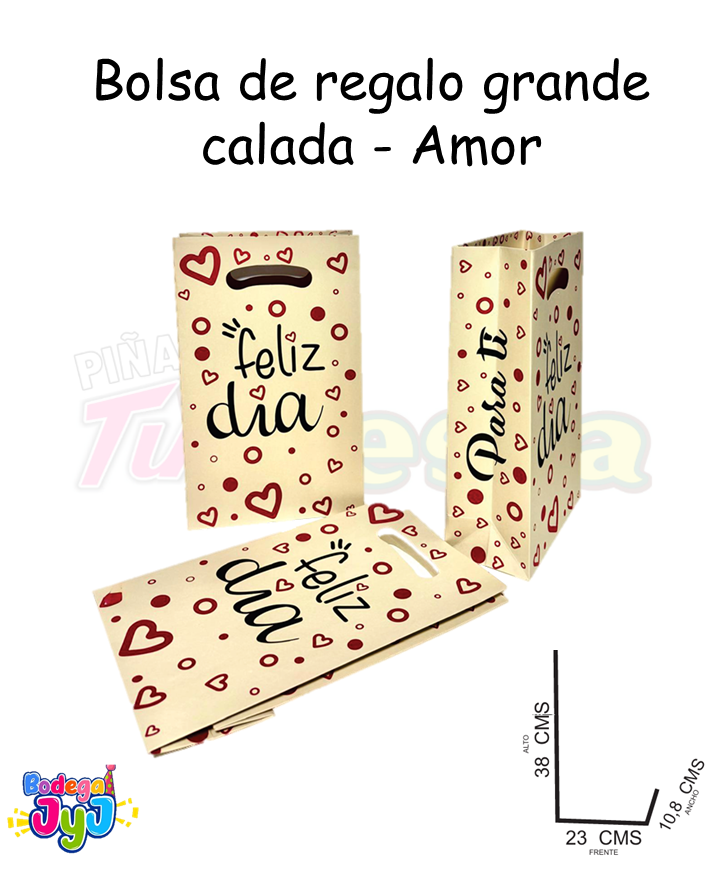 BOLSA DE REGALO AMOR CALADA (MOVILES)