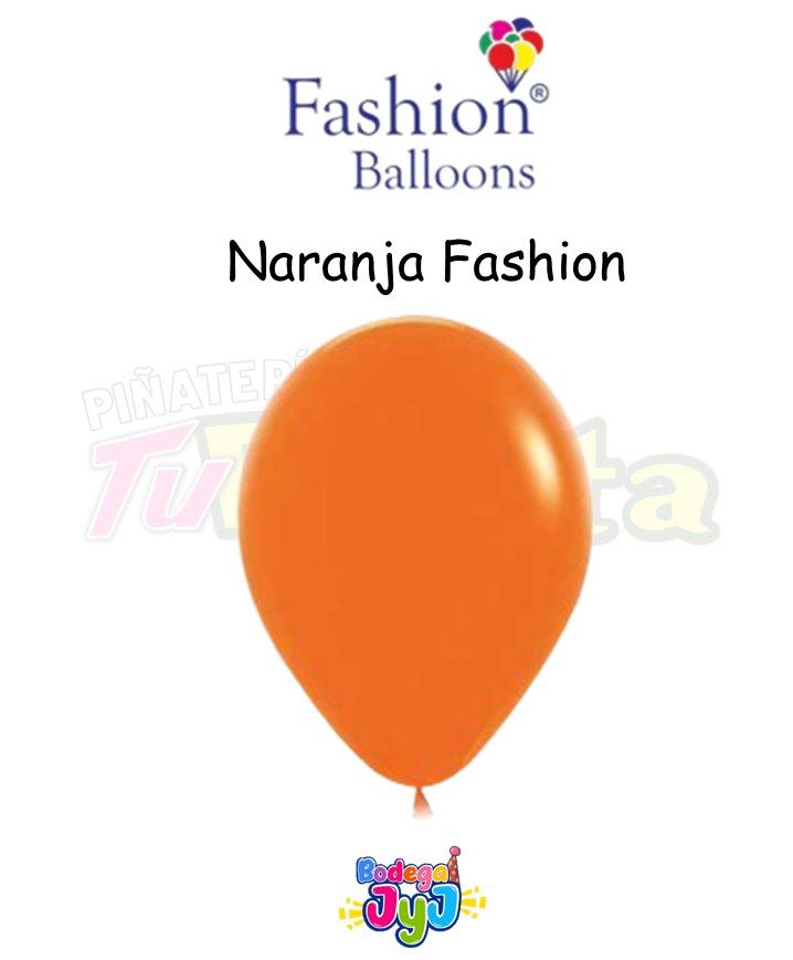GLOBO NARANJA FASHION BALLONS