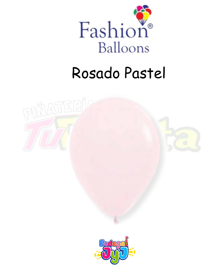 GLOBO ROSADO PASTEL MATE FASHION BALLONS