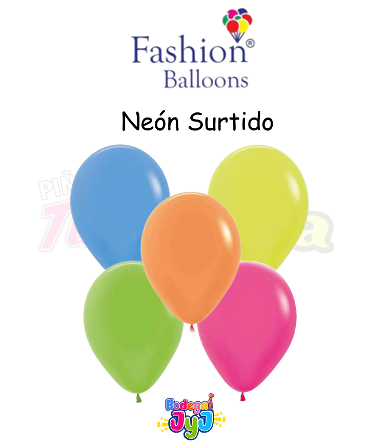 GLOBO NEON SURTIDO FASHION BALLONS