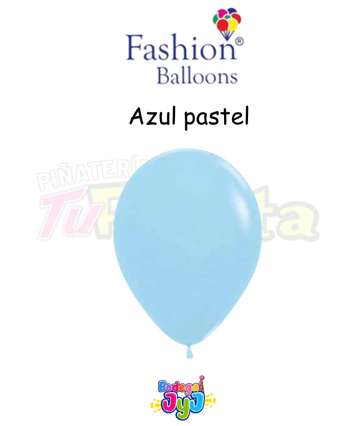 GLOBO AZUL PASTEL MATE FASHION BALLONS