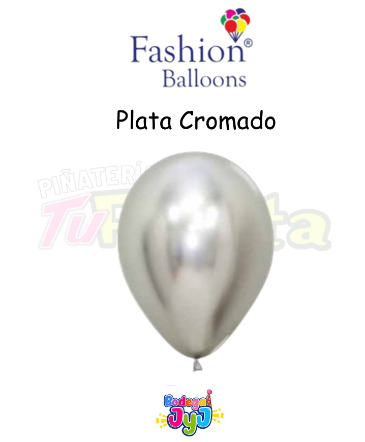GLOBO PLATA CROMADO FASHION BALLONS