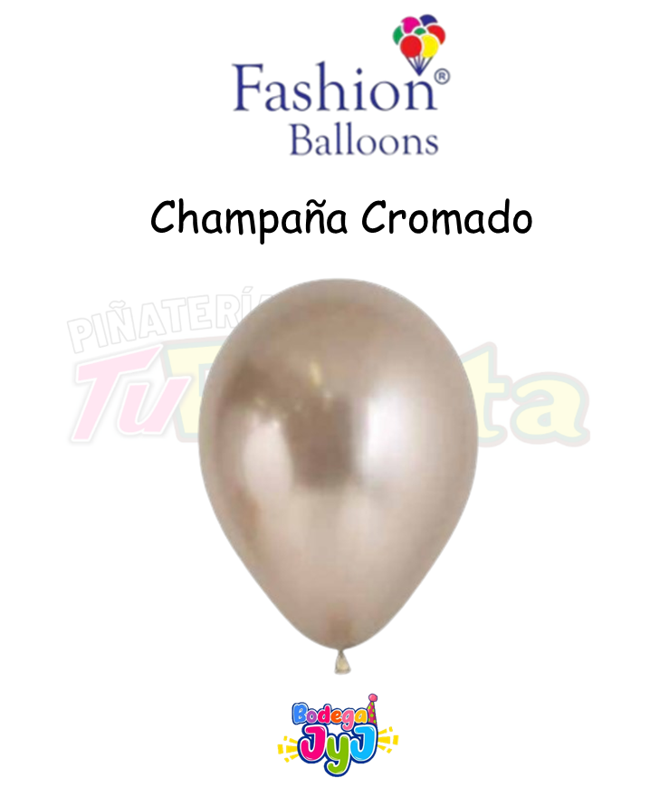 GLOBO CHAMPAÑA CROMADO FASHION BALLONS
