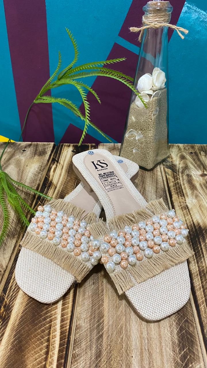 Sandalia victoria beige