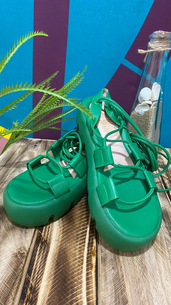 Sandalia alondra verde