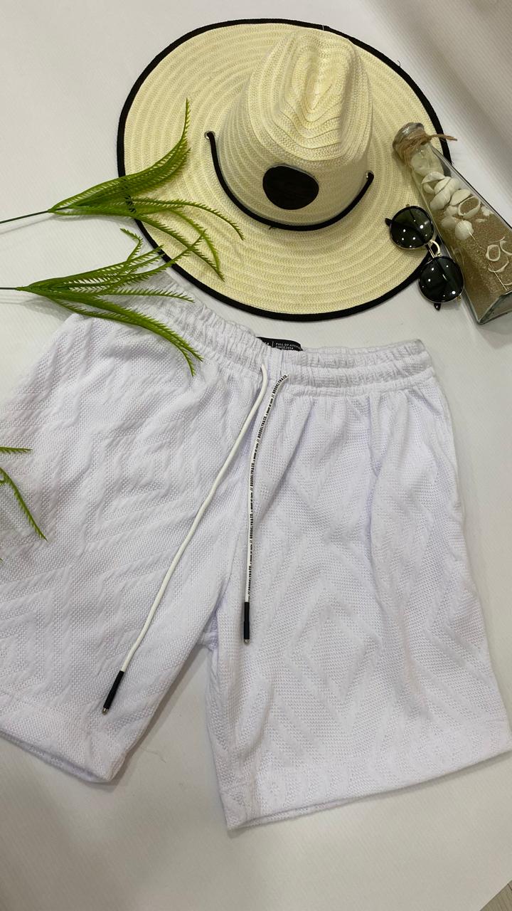 Pantaloneta tejido blanco