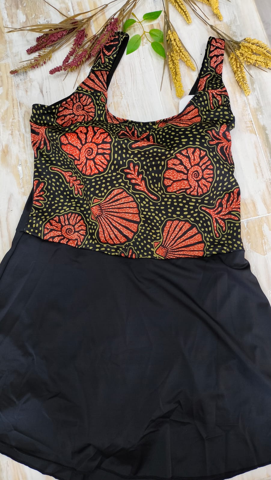 Enterizo señorero falda puntos