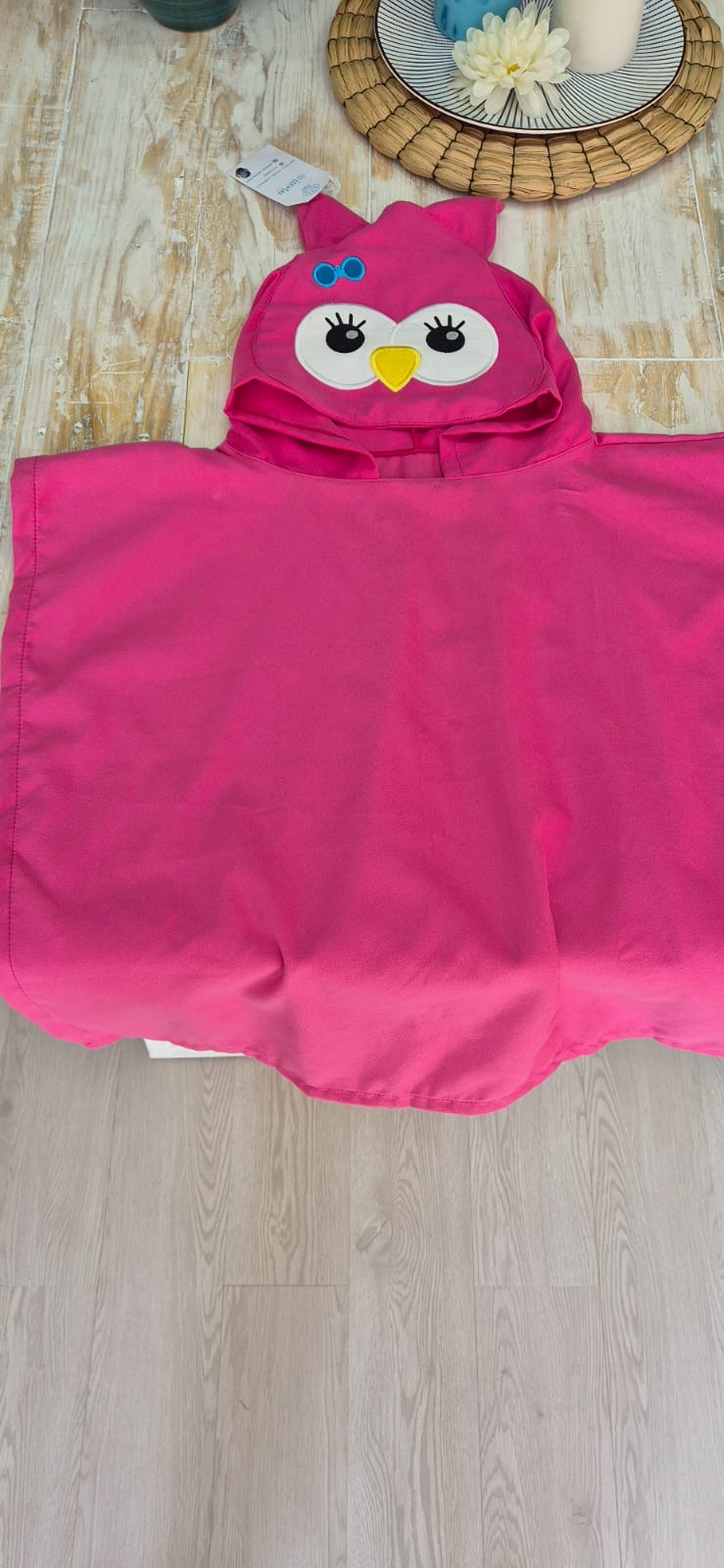 Manta toalla en microfibra Pajarito rosa