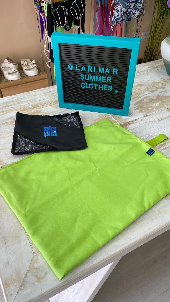 Toalla microfibra verde