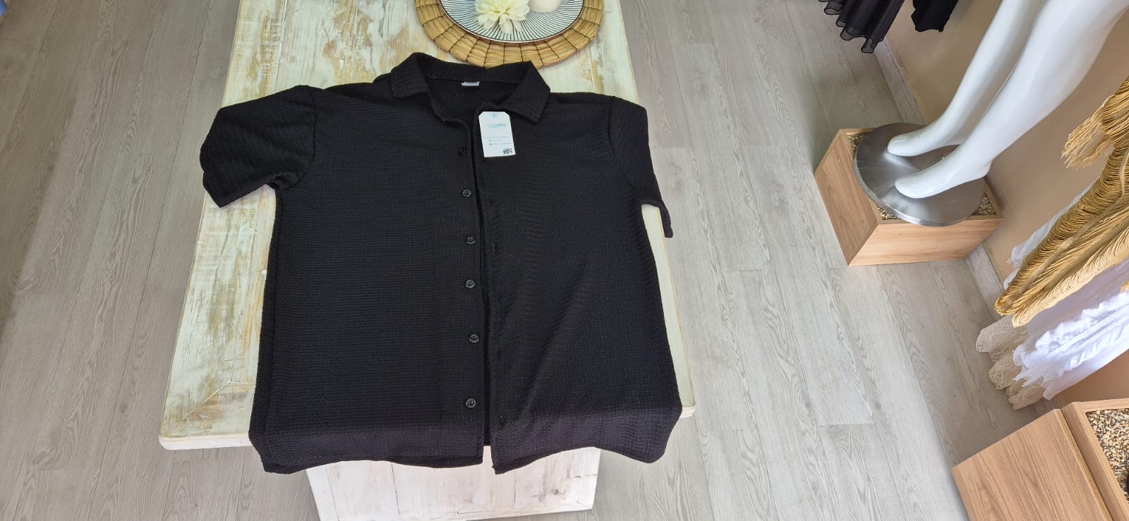 Camisa tejido de punto NEGRA