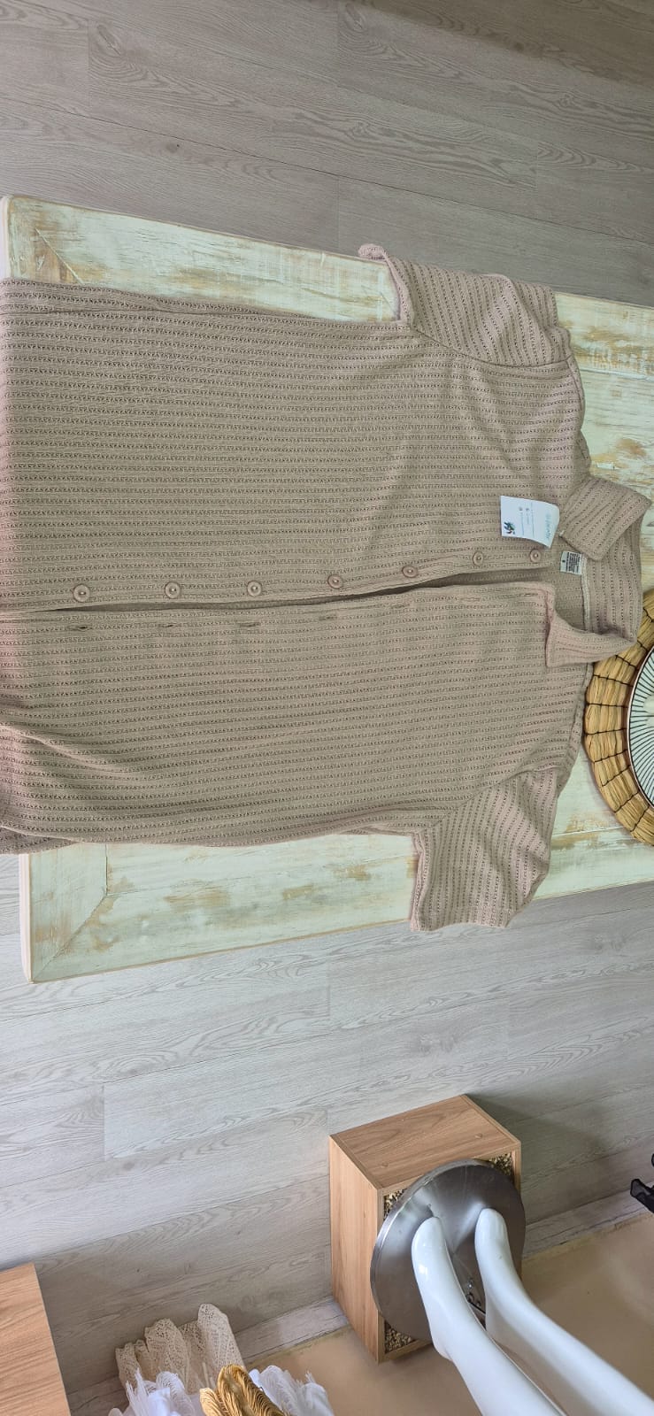Camisa tejido de punto camel
