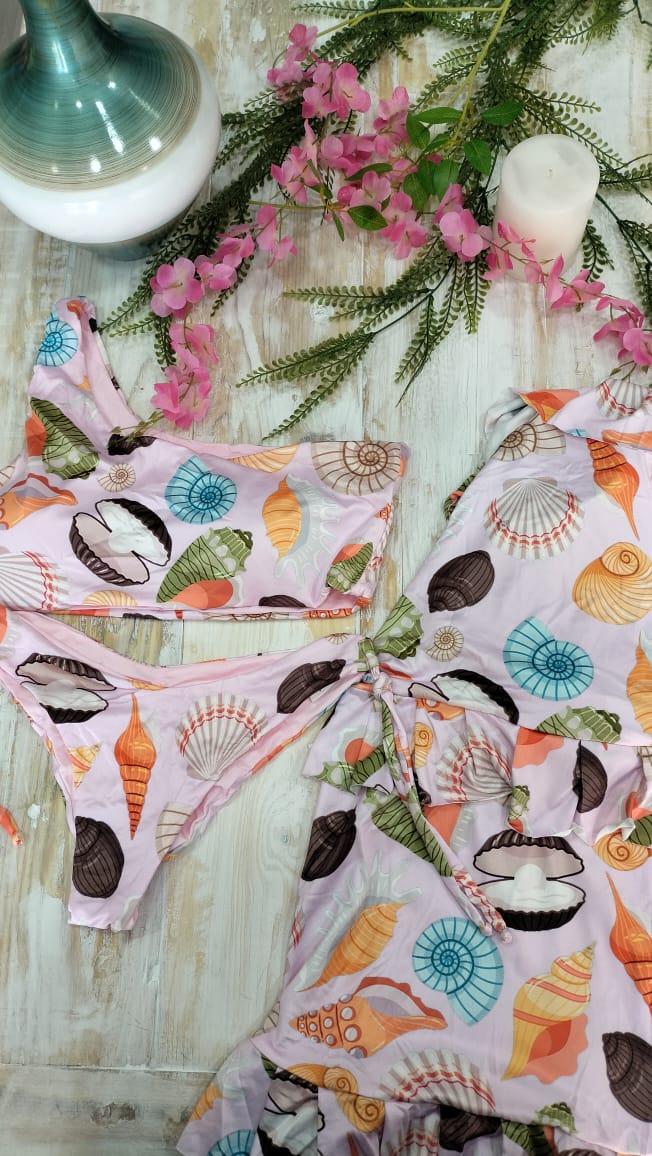 Set 3 piezas falda con boleros