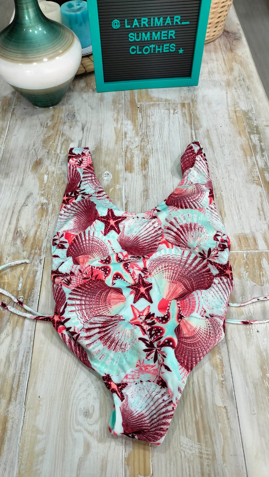 Enterizo conchas estrella de mar