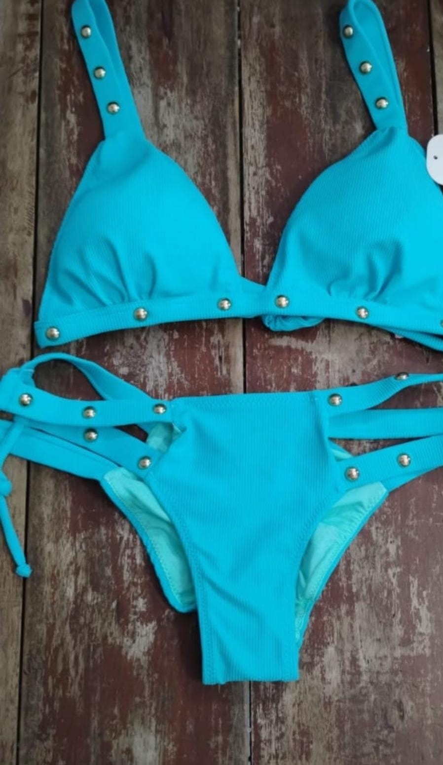 Bikini taches azul claro