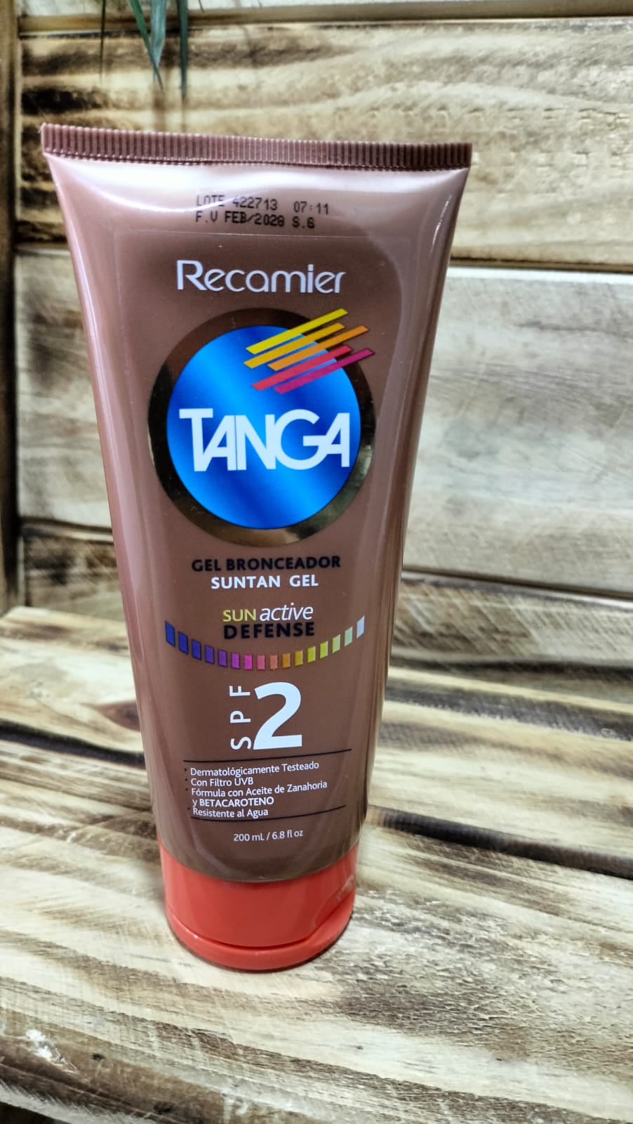 Bronceador tanga en gel x 200 ml SPF 2
