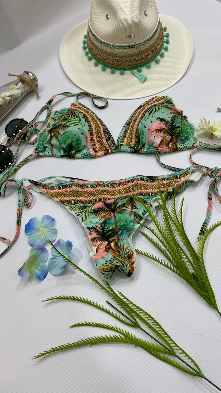 Bikini estampado playa