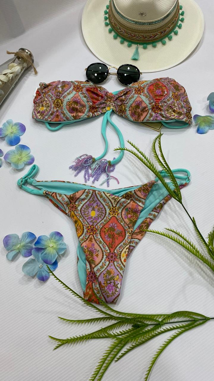 Bikini straple azul