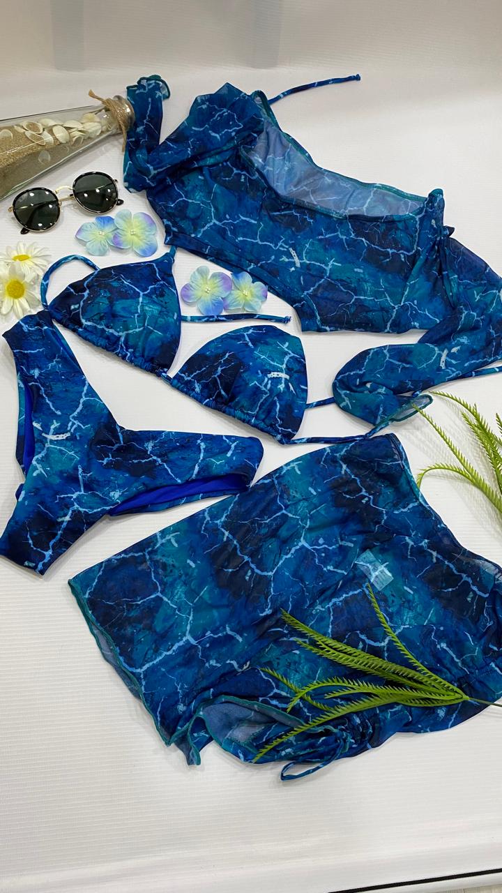 Set 4 piezas azul-verde