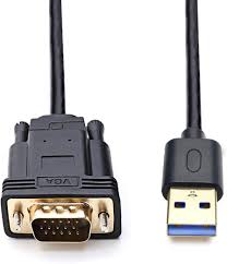 CABLE ADAPTADOR USB A MACHO VGA