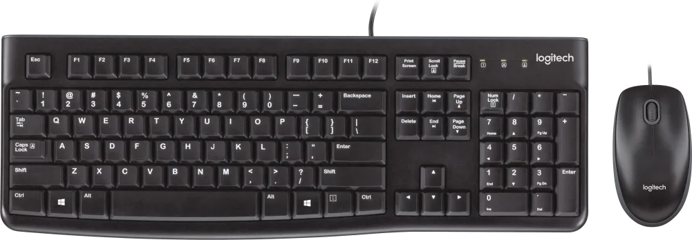 COMBO MOUSE Y TECLADO CABLEADO LOGITECH MK120 