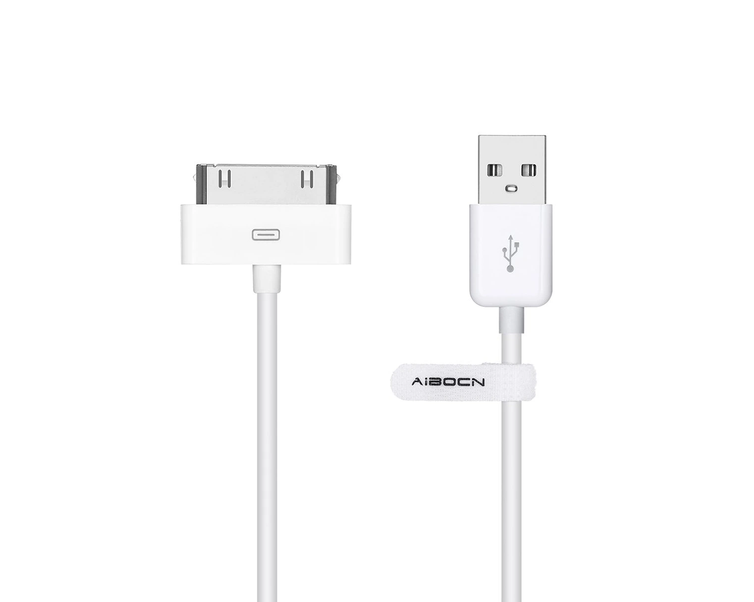 CABLE DE CARGA Y DATOS DE 30 PINES CON CERTIFICACIÓN MFI PARA IPHONE 4 4S / IPAD 1 2 3 / IPOD NANO/IPOD TOUCH AIBOCN