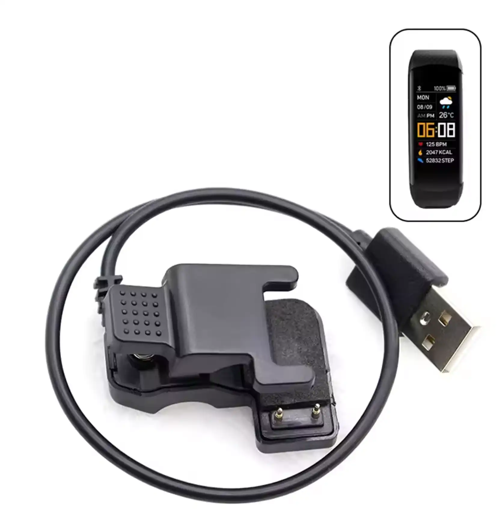 CARGADOR UNIVERSAL PARA SMARTWATCH RELOJ PINZA CLIP