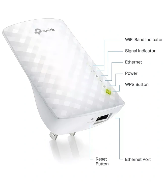 REPETIDOR WIFI TP-LINK DOBLE BANDA AC 750 POTENCIADOR WIFI