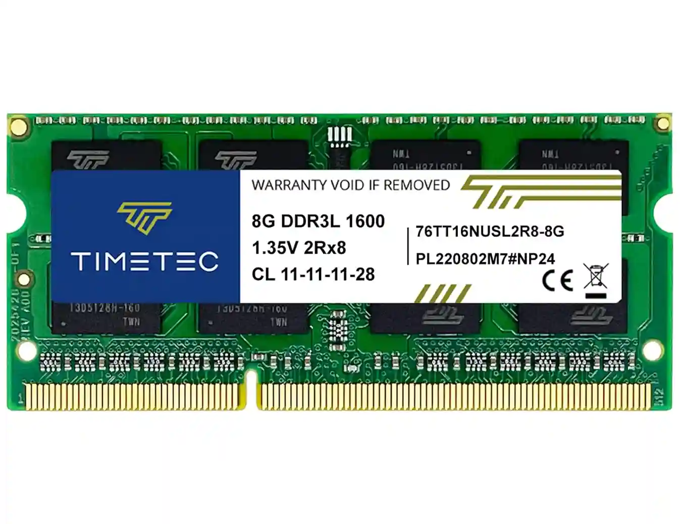 MEMORIA RAM TIMETEC 8GB DDR3L 1600 MHZ SODIMM