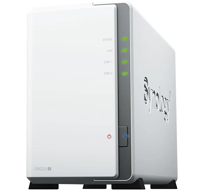 SYNOLOGY DISKSTATION DS223J NAS DE 2 BAHÍAS (SIN DISCO)