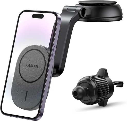 CARGADOR INALAMBRICO UGREEN MAGNETICO 2 EN 1 PARA CARRO
