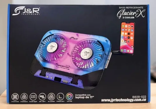 BASE REFRIGERANTE RECLINABLE GLACIER X 2 COOLER J&R BRJR-022