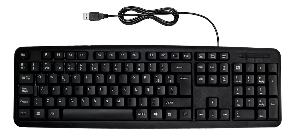 TECLADO ALAMBRICO 100% KB501