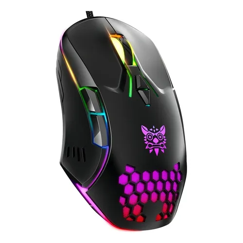 MOUSE ALAMBRICO GAMER CW902 RGB NEGRO ONIKUMA
