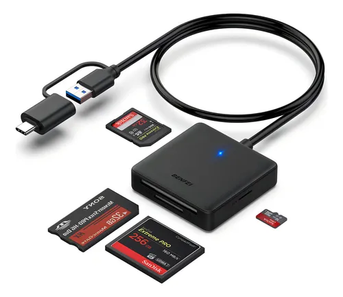 BENFEI LECTOR DE TARJETAS SD USB 3.0 CUATRO RANURA SD, MICRO SD	