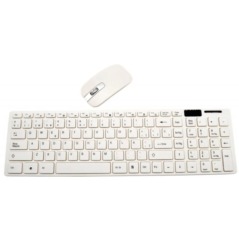 COMBO MOUSE Y TECLADO INALAMBRICO BLANCO JALTECH