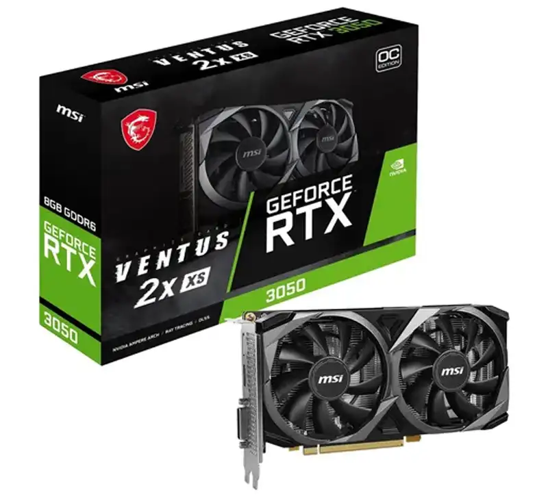 TARJETA GRAFICA MSI GEFORCE RTX 3050GAMING X 2 VENTILADORES 6GB GDDR6