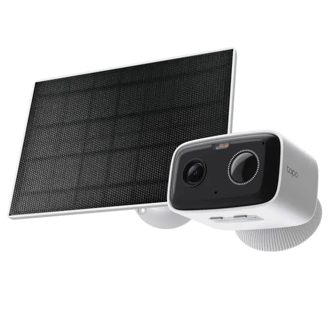 CAMARA WI-FI DE SEGURIDAD TAPO C400 KIT 1080P PARA EXTERIORES PANEL SOLAR, DETECCIÓN DE IA GRATUITA