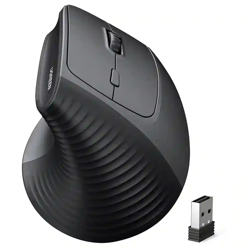MOUSE INALAMBRICO ERGONOMICO 2.4G 4000DPI, 6 BOTONES, 55916 UGREEN
