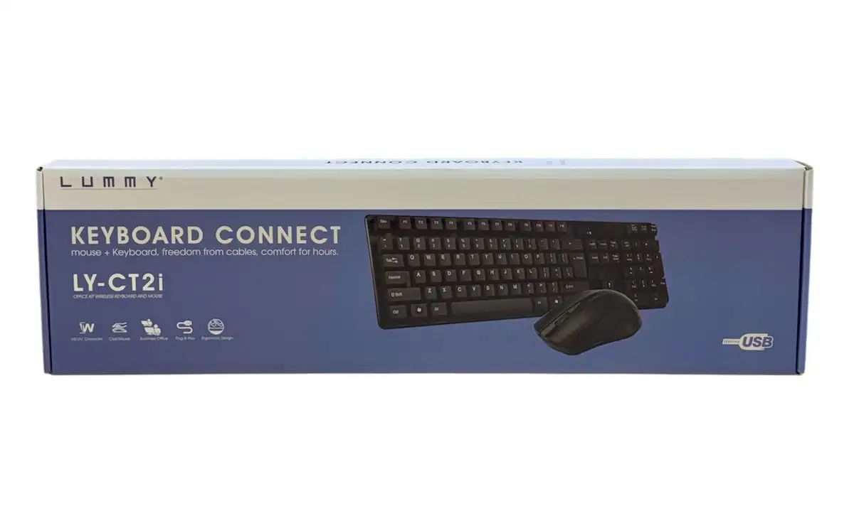 COMBO MOUSE Y TECLADO INALAMBRICO LUMMY LY-CT2I