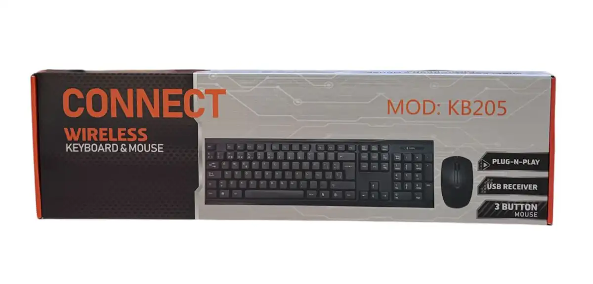 COMBO MOUSE Y TECLADO INALAMBRICO KB205