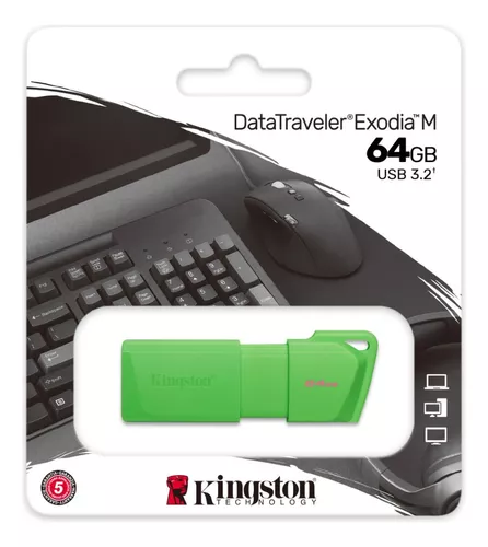MEMORIA USB 64GB KINGSTON VERDE
