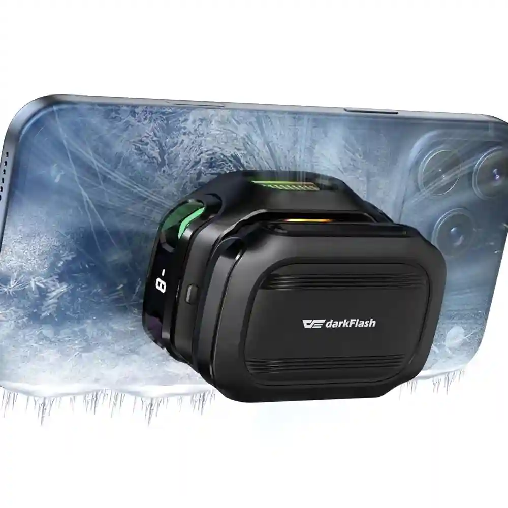 ENFRIADOR DE TELÉFONO CELULAR DK-GT CON BATERIA 2000MAH CON LED RGB Y DISPLAY TEMPERATURA
